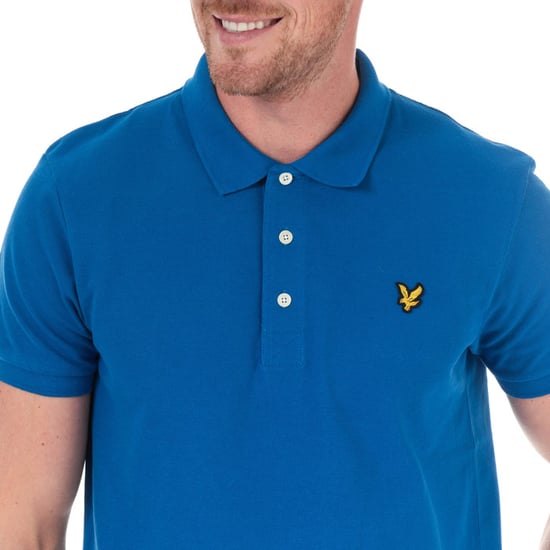 Lyle & Scott effen poloshirt voor heren, blauw - Image 6