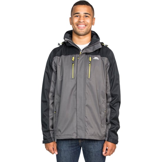 Trespass Mens Wooster Detachable Hood Zip Waterproof Jacket Coat