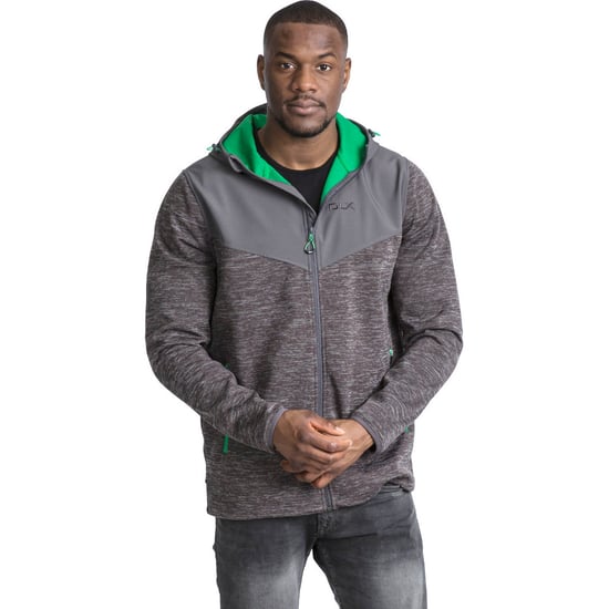 Trespass Mens Hendricks Waterproof Breathable Hooded Softshell Jacket