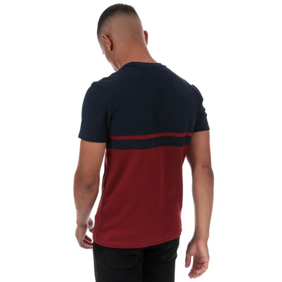 Lyle & Scott T-shirt met gestreept vlak voor heren, marineblauw - Image 2