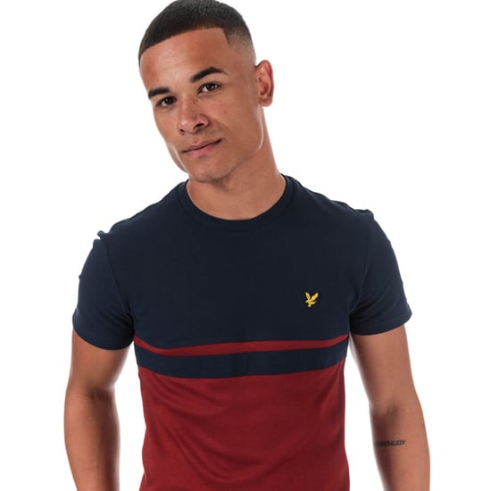 Lyle & Scott T-shirt met gestreept vlak voor heren, marineblauw - Image 5