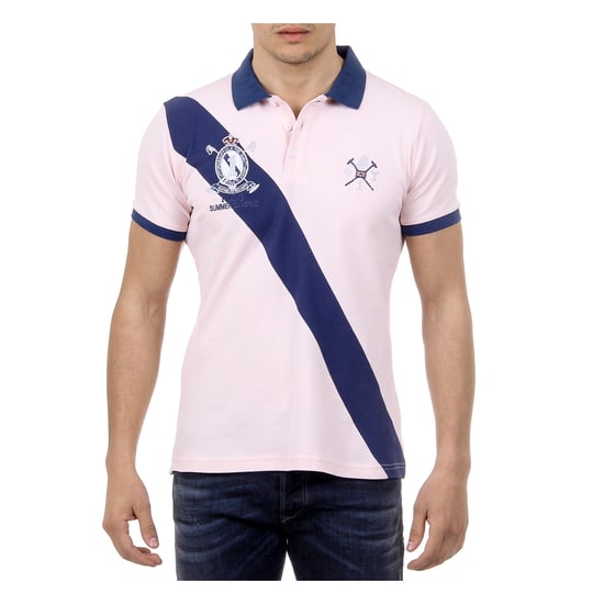 Ufford & Suffolk Polo Club Mens Polo Short Sleeves US004 PINK