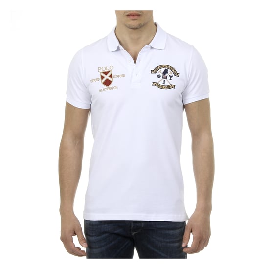 Ufford & Suffolk Polo Club Mens Polo Short Sleeves US007 WHITE