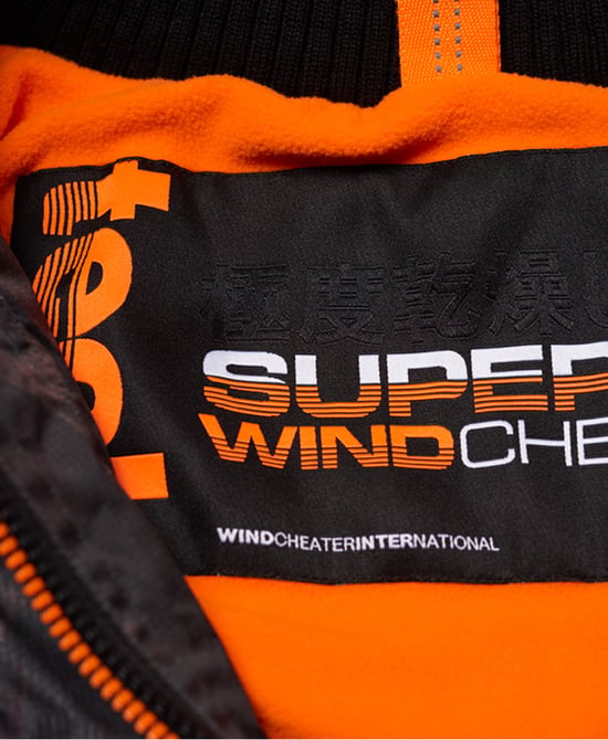 Superdry Arctic Hooded Print Pop Zip SD-Windcheater Jacket