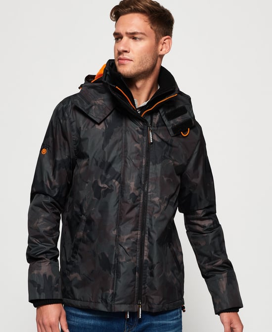 Superdry Arctic Hooded Print Pop Zip SD-Windcheater Jacket