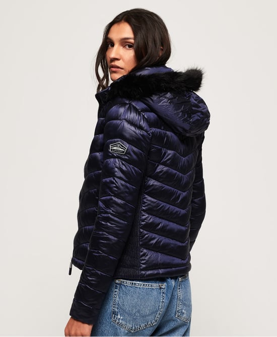 Superdry Hooded Luxe Chevron Fuji Jacket