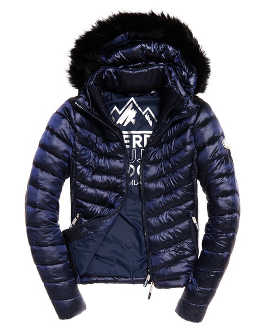 Superdry Hooded Luxe Chevron Fuji Jacket