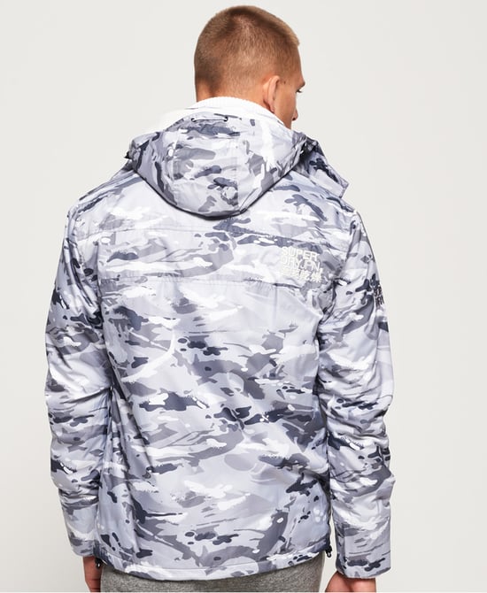 Superdry Arctic Hooded Print Pop Zip SD-Windcheater Jacket