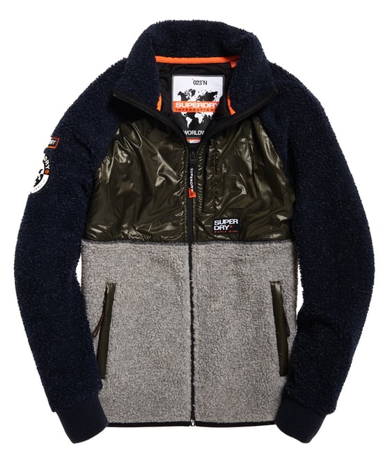 Superdry Mountain Sherpa Block Track Top