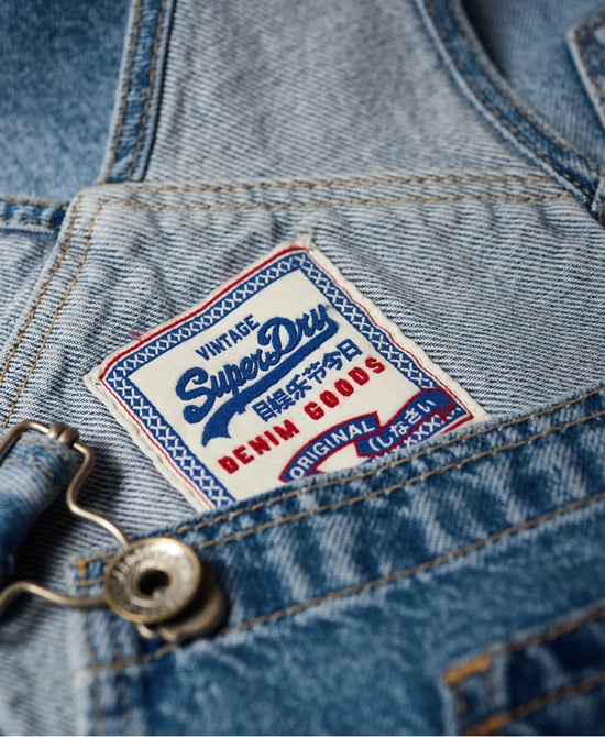 Superdry Denim Cut Off Dunagrees