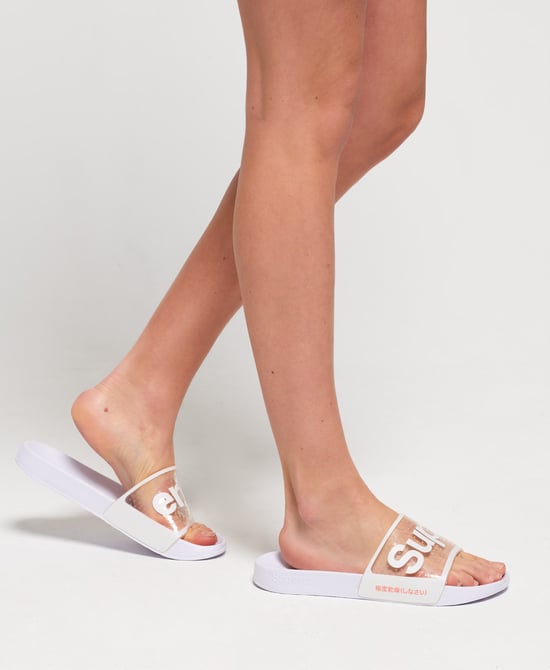 Superdry Perforated Jelly Pool Sliders