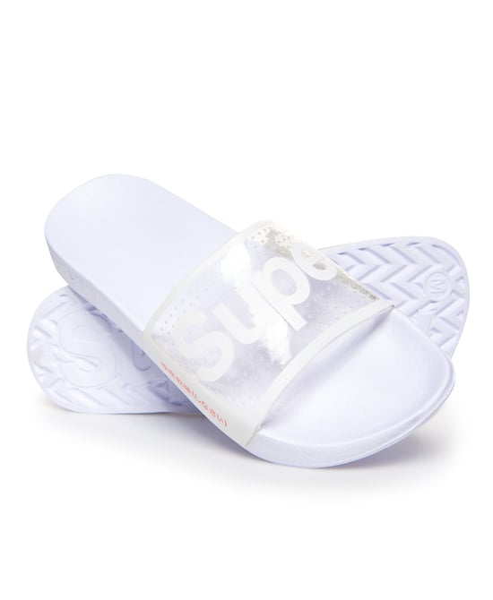Superdry Perforated Jelly Pool Sliders