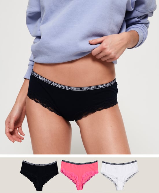 Superdry Lola Lace Briefs Triple Pack