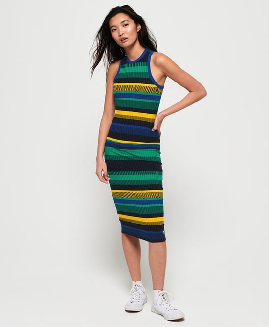 Superdry Knitted Stripe Midi Dress