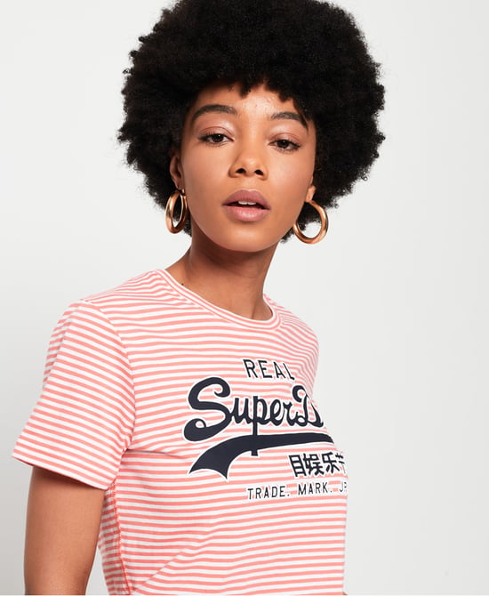 Superdry Vintage Logo Stripe T-Shirt