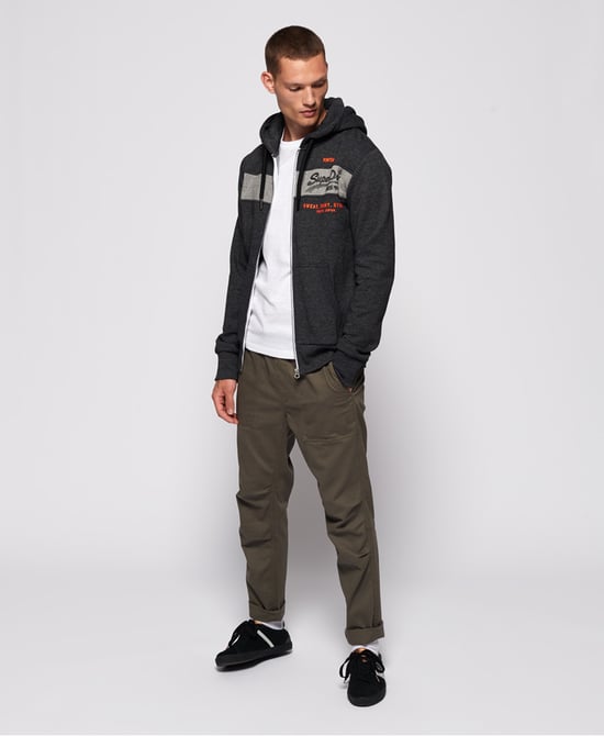 Superdry Sweat Shirt Shop Magma Panel Zip Hoodie