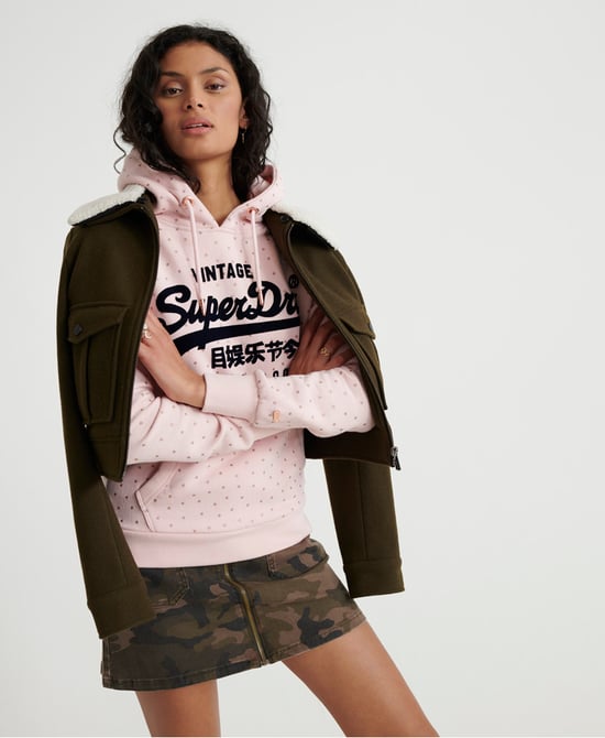 Superdry Premium Goods Shimmer All Over Print Hoodie