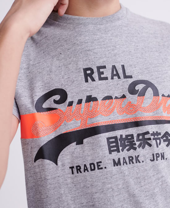 Superdry Vintage Logo Cross Hatch T-shirt