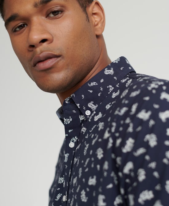 Superdry Classic Shoreditch Print Long Sleeve Shirt