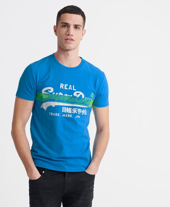 Superdry Vintage Logo Cross Hatch T-shirt