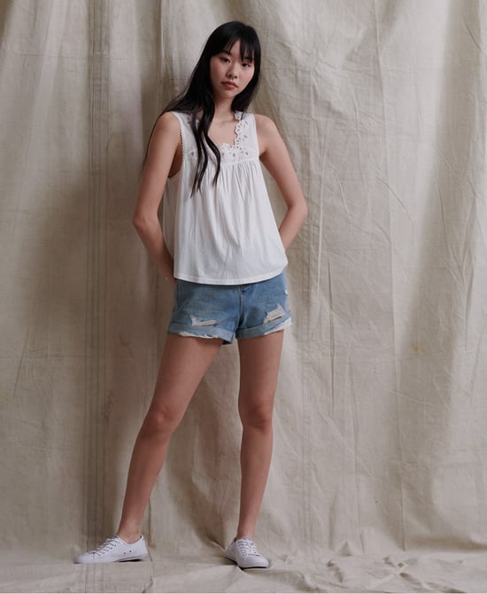 SUPERDRY Woven Trim Vest Top