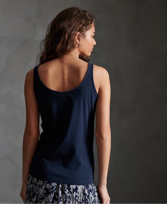 Superdry Swiss Logo Embroidered Classic Vest Top