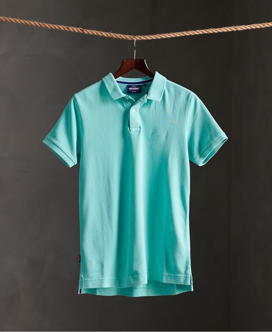 Superdry Organic Cotton Vintage Destroyed Polo Shirt