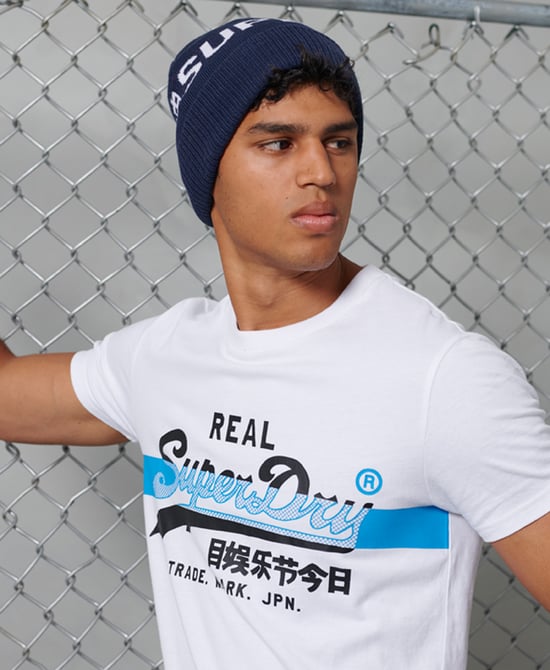 Superdry Vintage Logo Cross Hatch T-shirt