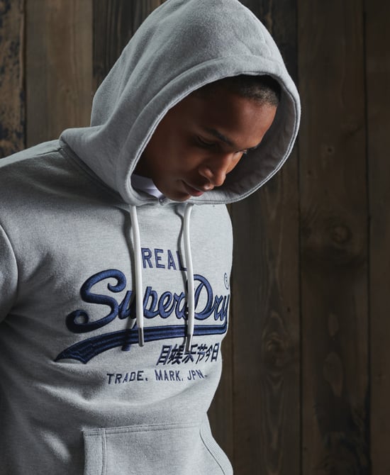 Superdry Vintage Logo Brushed Embroidered Hoodie