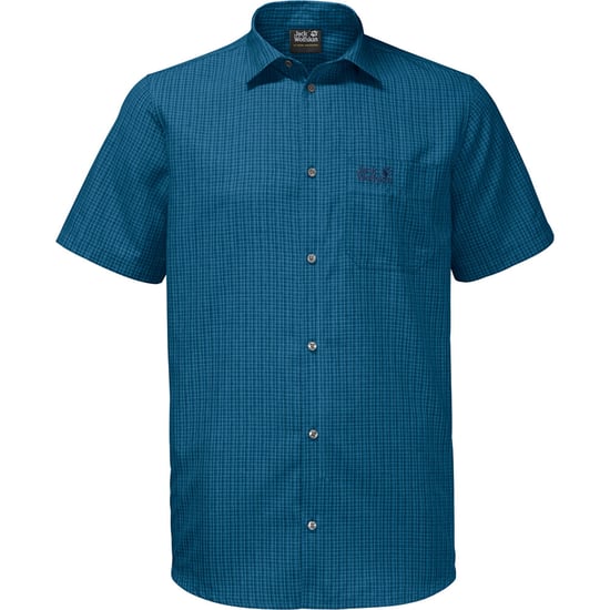 Jack Wolfskin Mens El Dorado Short Sleeve Checked Button Shirt