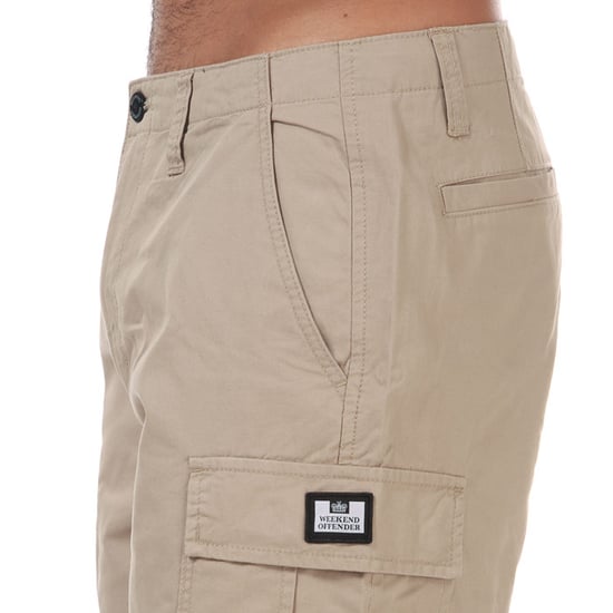 Heren Weekend Offender High Desert Cargo Short in Stone - Image 4