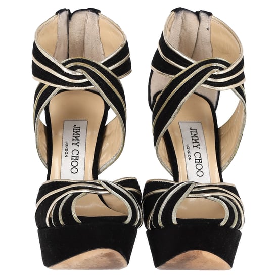 Jimmy Choo Koko Platform Sandalen in Zwart Suède - Image 3
