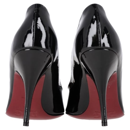 Dolce & Gabbana Peep-Toe Pumps in Zwart Patent Leer - Image 6