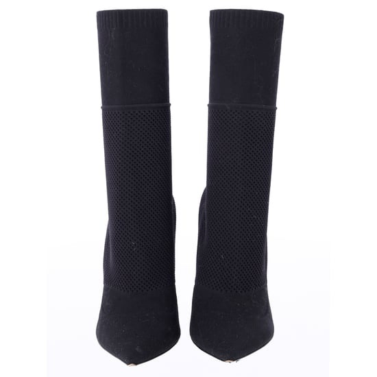 Burberry Kimberley Puntige Enkelbooties in Zwarte Gebreide Stretchstof - Image 3