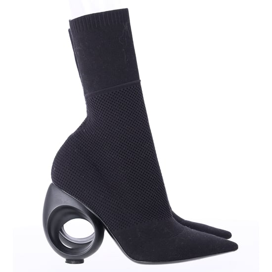 Burberry Kimberley Puntige Enkelbooties in Zwarte Gebreide Stretchstof - Image 1
