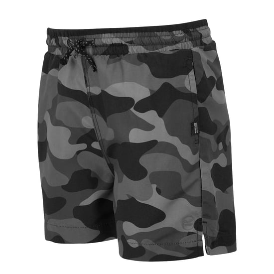 Regatta Skander III Camouflage Zwemshort Kinderen/Kinderen (Grijs/Zwart) - Image 3