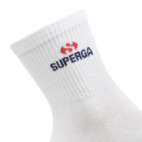 Superga Enkel sokken met logo voor volwassenen (pak van 3) (Wit) - Image 3