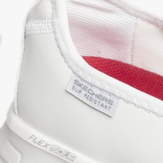 Skechers Workwear Sure Track Dames Sneakers Van Wit Leer - Image 5