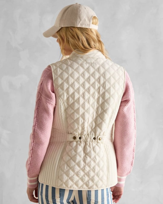 Joules Minx Womens Diamond Quilt Gilet 223560 - Image 5