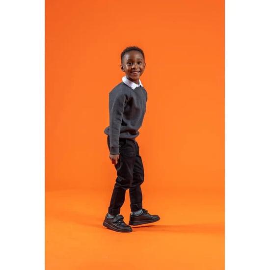 ROWAN Jongens Leren School schoenen Zwart - Image 4
