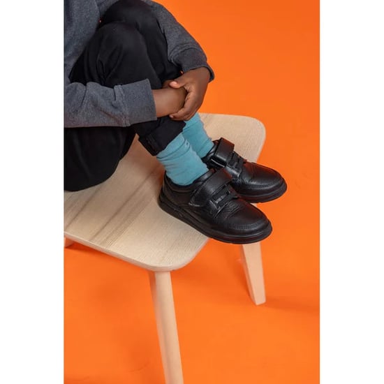 ROWAN Jongens Leren School schoenen Zwart - Image 2