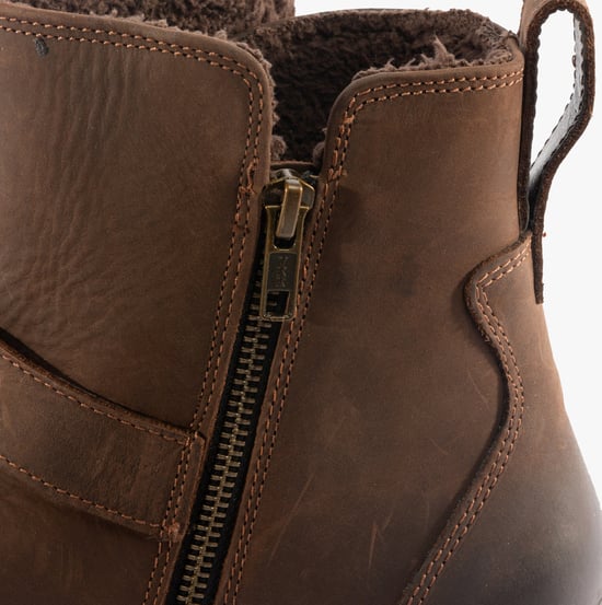 Hush Puppies Wakely Dames Leren Bruine Laarzen - Image 6