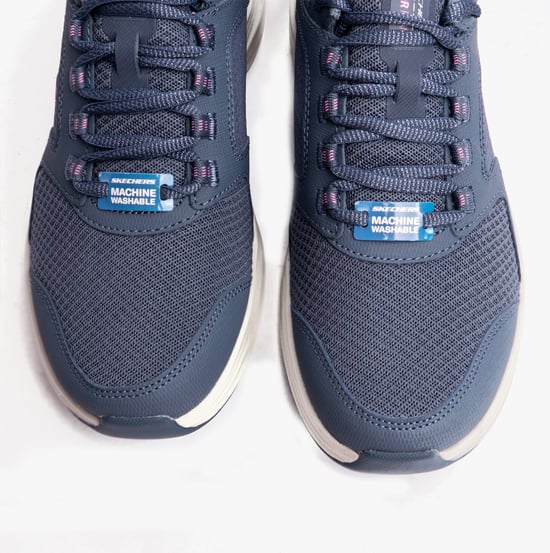Skechers Vapor Foam Textile Damestrainers Slate/Roze - Image 5