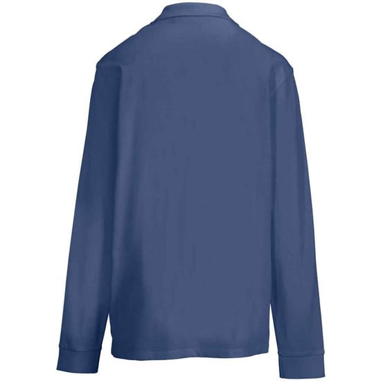 SOLS unisex volwassen piqué poloshirt met lange mouwen (Denim) - Image 2