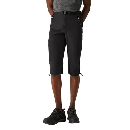 Regatta Heren Xert Stretch III Stretch Active Capri Shorts (Zwart) - Image 4