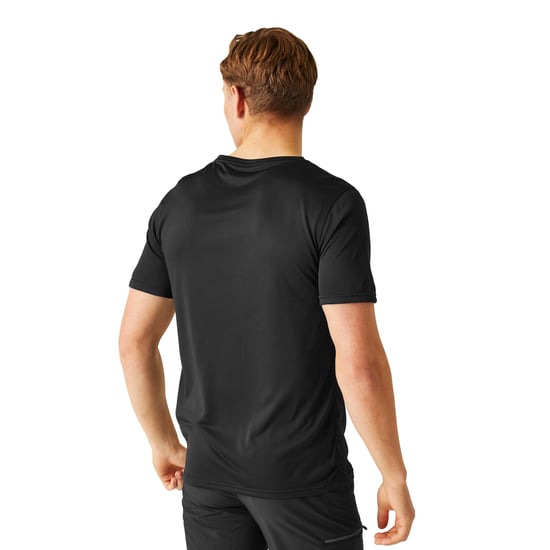 Regatta Heren Fingal V Hals T-shirt (Zwart) - Image 5