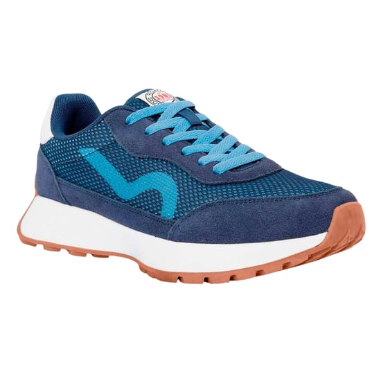 Regatta Heren Marine Heritage Suede Trainers (Marine/Koronetblauw) - Image 4