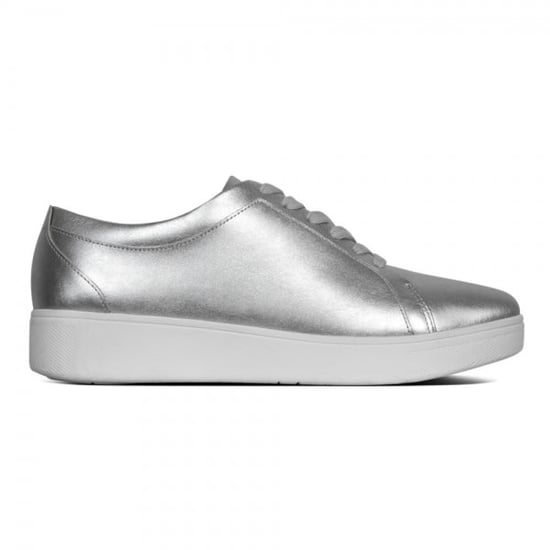 RALLY Dames Leren Sneakers Zilver - Image 1