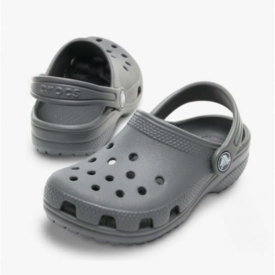 Crocs Kids' Classic Thermoplastische Leigrijze Instappers - Image 4