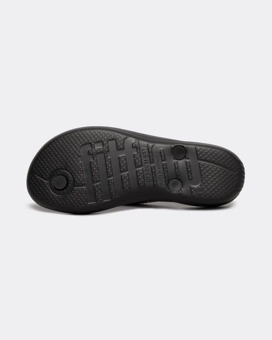 FitFlop Iqushion Sparkle Rubberen Dames Zwarte Flip-Flops - Image 4